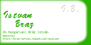 istvan braz business card